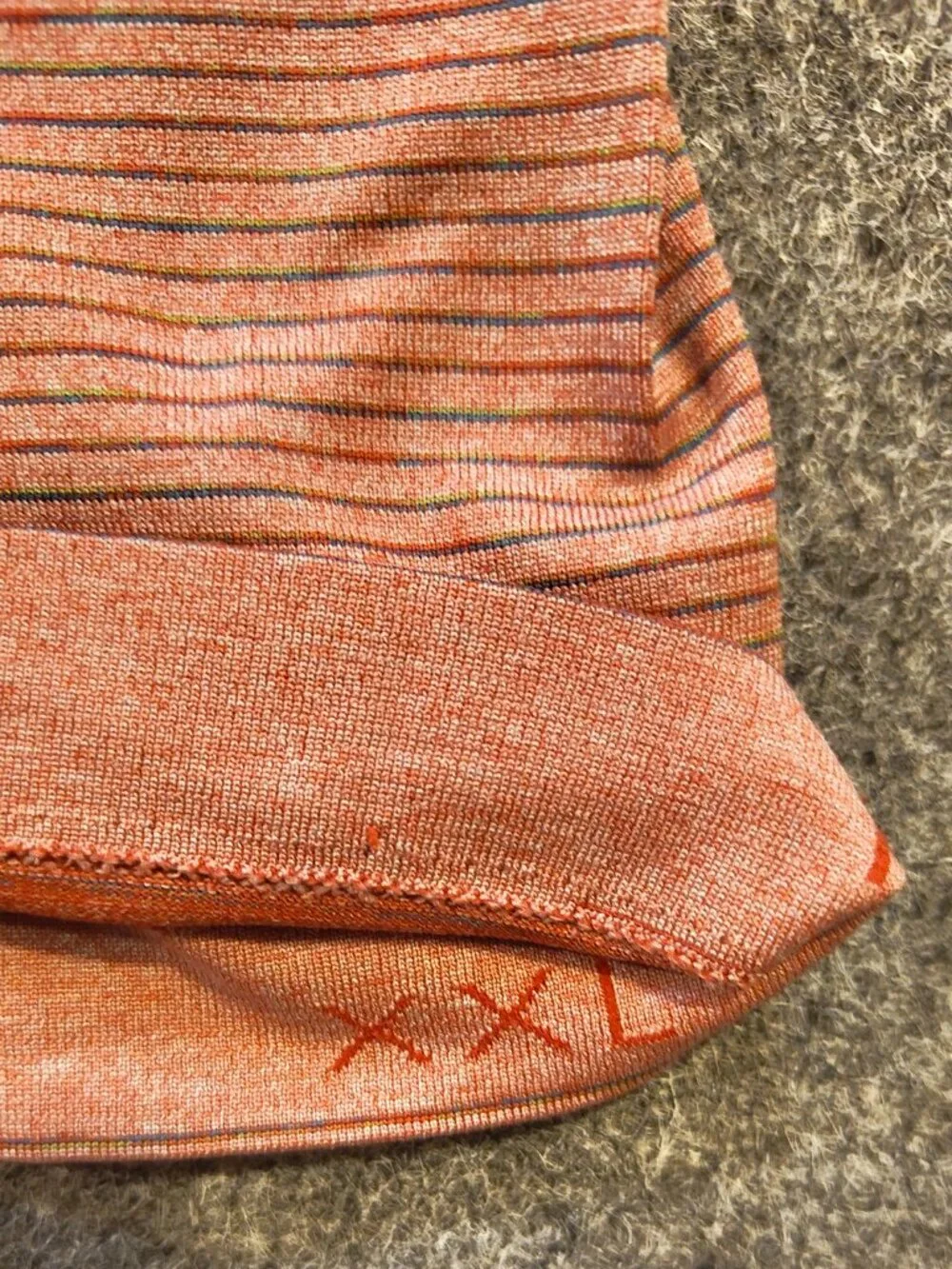 Lululemon Men’s Performance Tee – XXL – Rust Striped